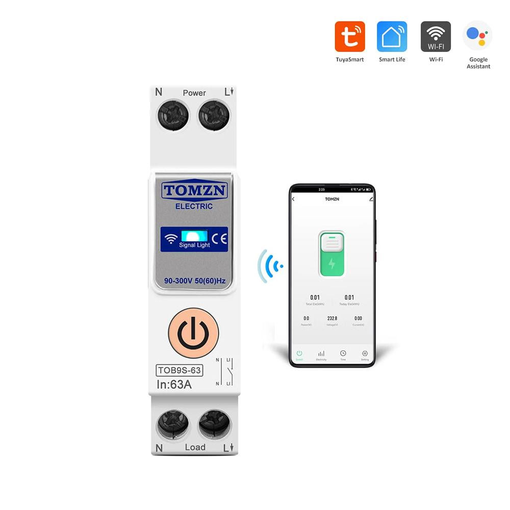 Розумний автоматичний вимикач з Wi-Fi (Tuya) TOMZN TOB9S-63 63A (51-00111) Киев - изображение 3