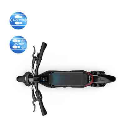 Електросамокат OKAI ES800 Panther Off-Road Black 12", 1500(3000)W, Dual Motor, 19,2Ah, 50km, 60kmh, 35%, NFC, App, 43kg (ES800-B) Киев