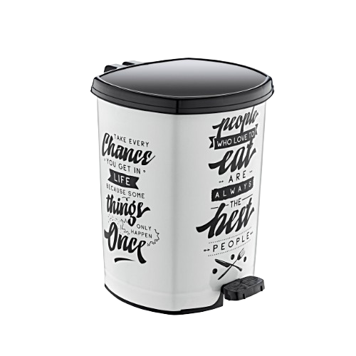 Відро для сміття 11л з малюнком Дім Вінтаж Decor ELIF Житомир - изображение 1