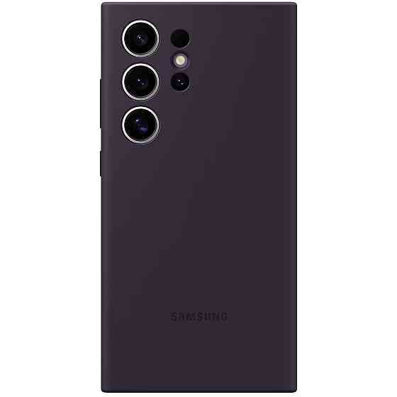 Чохол-накладка Samsung Silicone Cover для Samsung Galaxy S24 Ultra SM-S928 Dark Violet (EF-PS928TEEGWW) ( 10347 ) Харьков