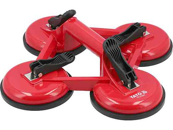 Присоска вакуумна YATO: 4 чашки Ø= 120 мм, m= 180 кг з алюмінію [5] Одеса