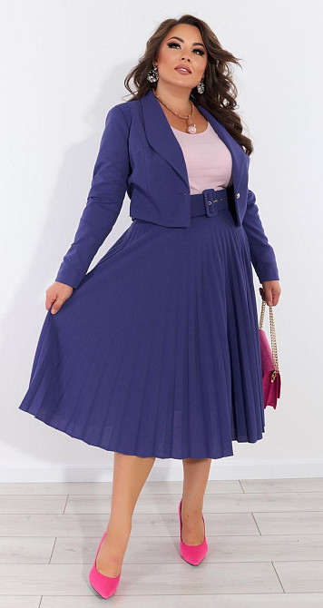 Красивый костюм с юбкой плиссе (50) Киев - изображение 2