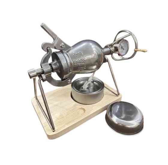 Мини-машина пушка для попкорна из нержавеющей стали Серебристый Винница