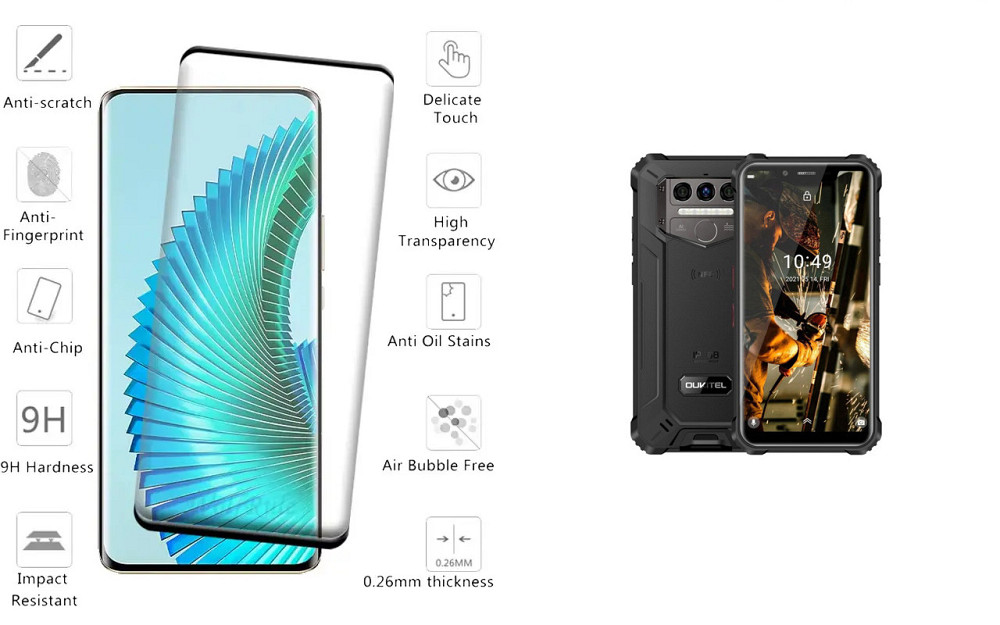 Захисне скло HyperGlass Pro для Oukitel WP9 – максимальна чутливість та захист Київ - фото 2