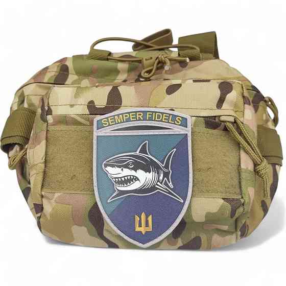 Патч / шеврон ЗСУ Semper Fidelis акула Київ