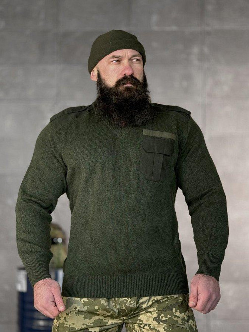 Свитер олива  РА5049 Одесса - изображение 2