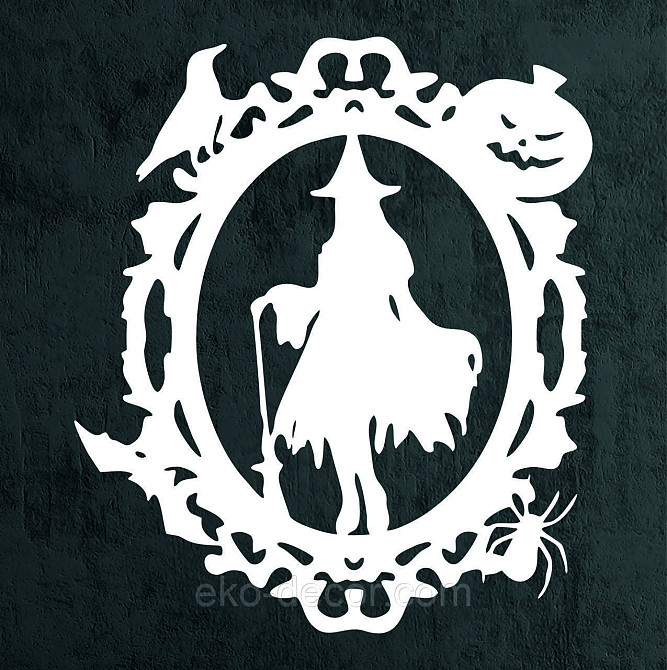 Декоративное настенное Панно «Ведьма», Декор на стену 70*60 см, Белый Киев - изображение 10