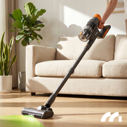 Вертикальный беспроводной пылесос без мешка с электрощеткой и светодиодной подсветкой 3в1, 500 ВТ (Польша) Киев