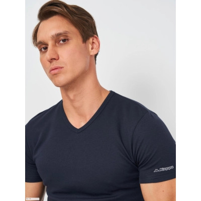 Футболка Kappa T-shirt Mezza Manica Scollo V K1316 BluNavy темно-синій M (8016279702509) Вінниця - фото 4