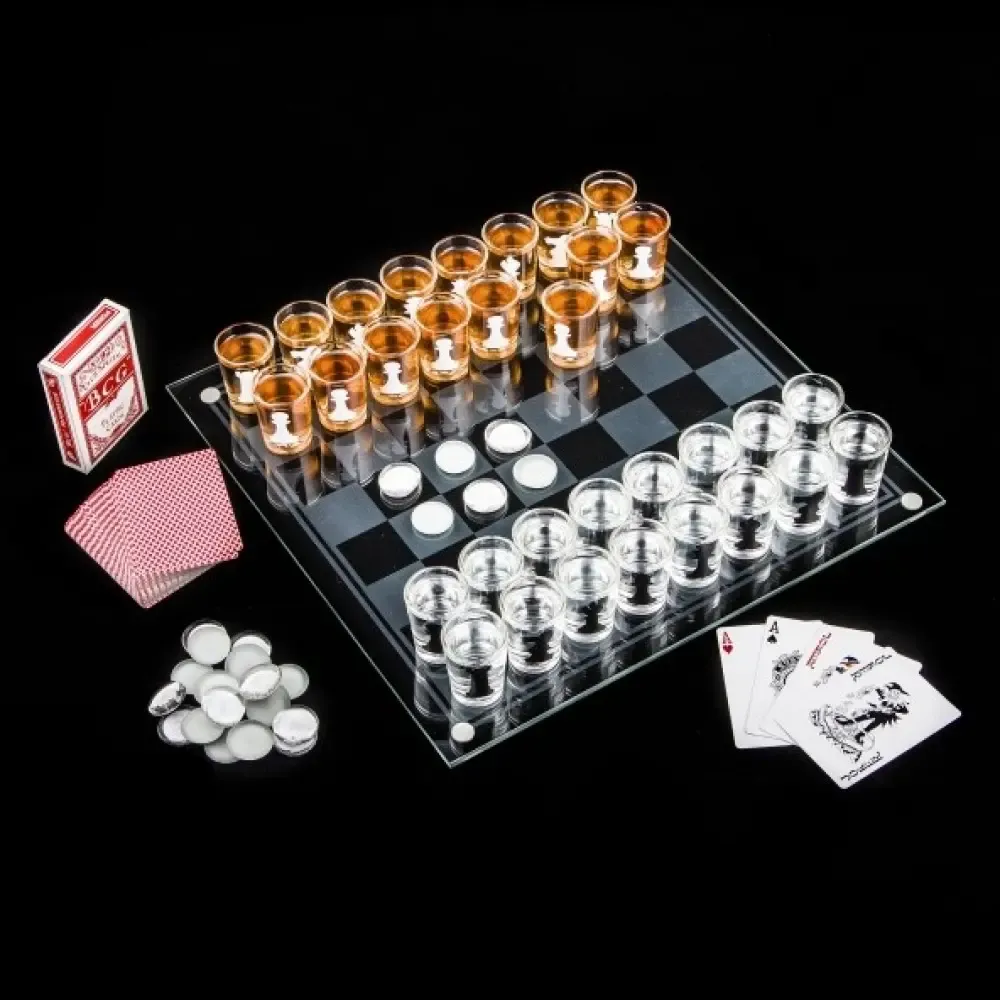 Алко шахматы с рюмками 38,5 x 38,5 см 62100 Коломия - фото 5