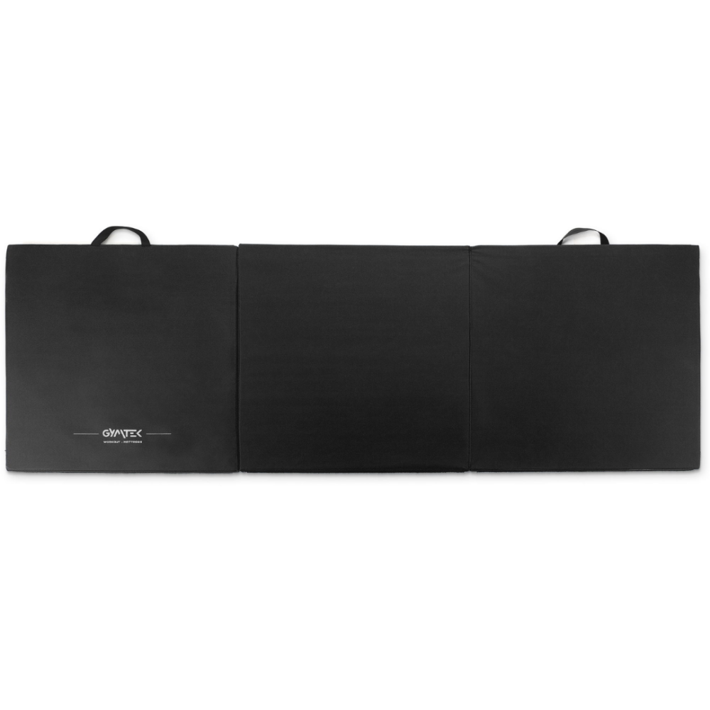 Мат гімнастичний Gymtek твердий 5см з липучкою чорний Київ - фото 3
