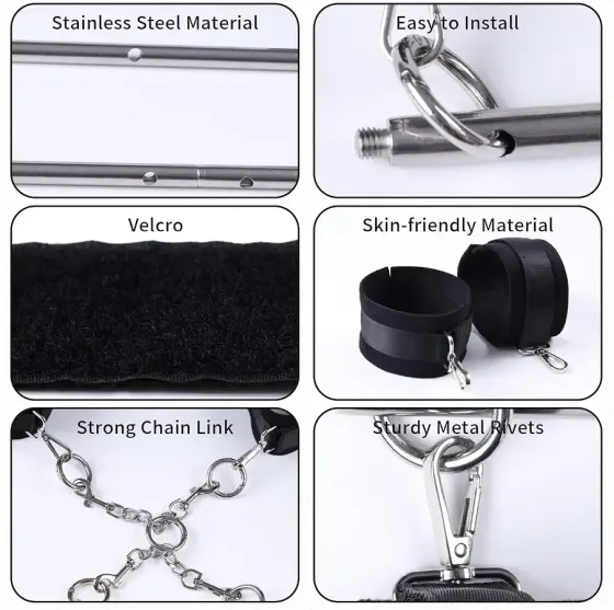 БДСМ-набор LOCKINK YEAHWOW Door Swing & Leg Spreader Bondage set Львов