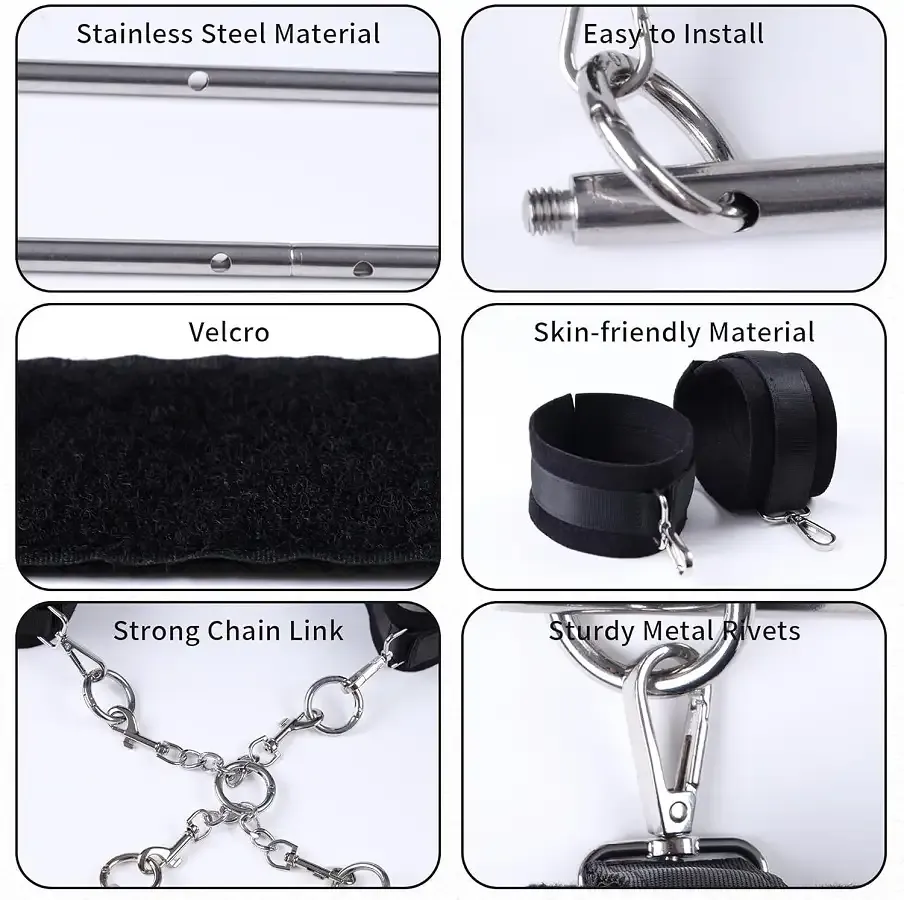БДСМ-набор LOCKINK YEAHWOW Door Swing & Leg Spreader Bondage set Львов - изображение 4