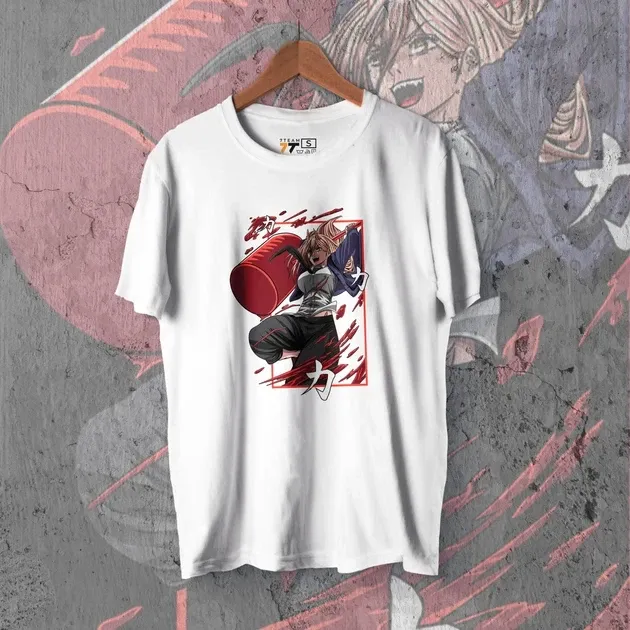 Футболка для подростка мальчика с принтом Человек Бензопила Power 2 WE Размер 160 Anime10480 Днепр - изображение 1