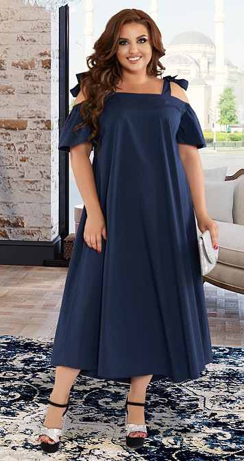 Расклешенный сарафан с завязками большого размера Киев - изображение 3