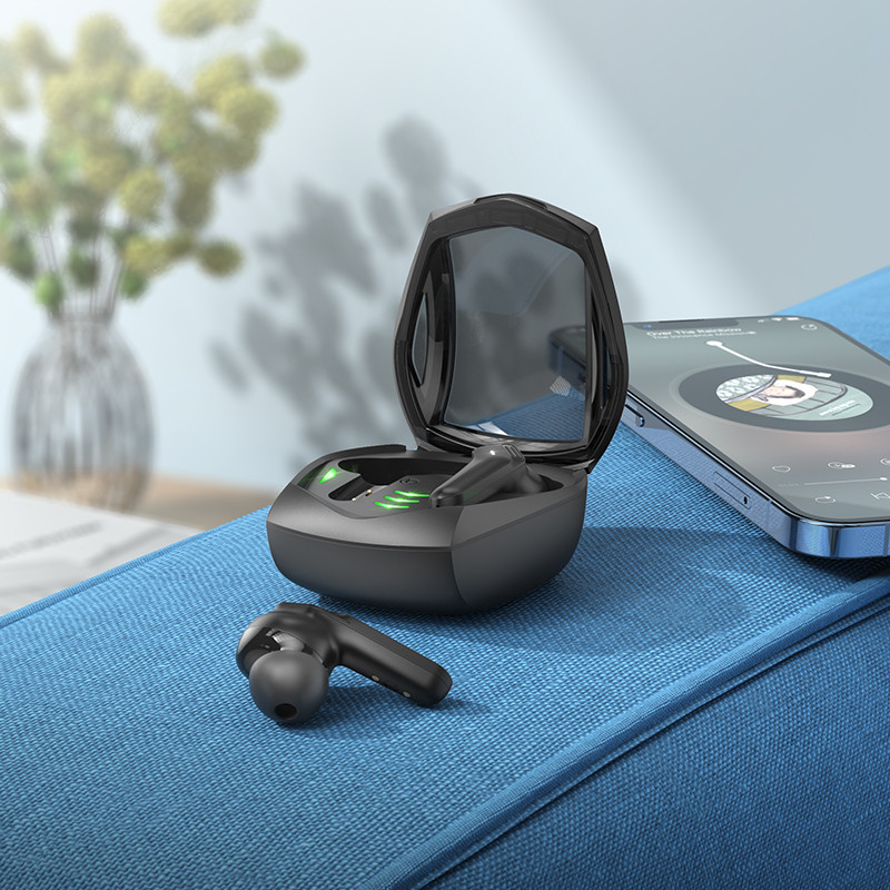 Бездротові навушники HOCO EW28 Magic true wireless BT gaming headset Black Одеса - фото 5