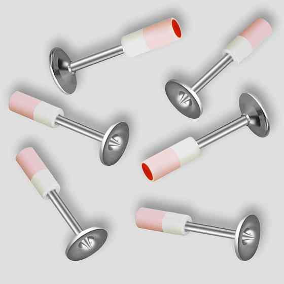 100шт Монтажні цвяхи піроксилінові 7,3x27мм, шайба 16мм / Цвяхи для ручного цвяхозабивного пістолета Київ