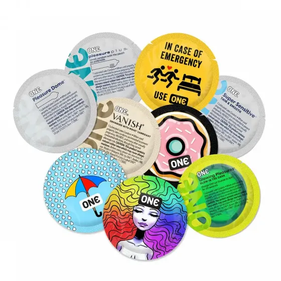 Набір презервативів ONE Fun Mix 500 шт в асортименті, ПЕ пакет Львов