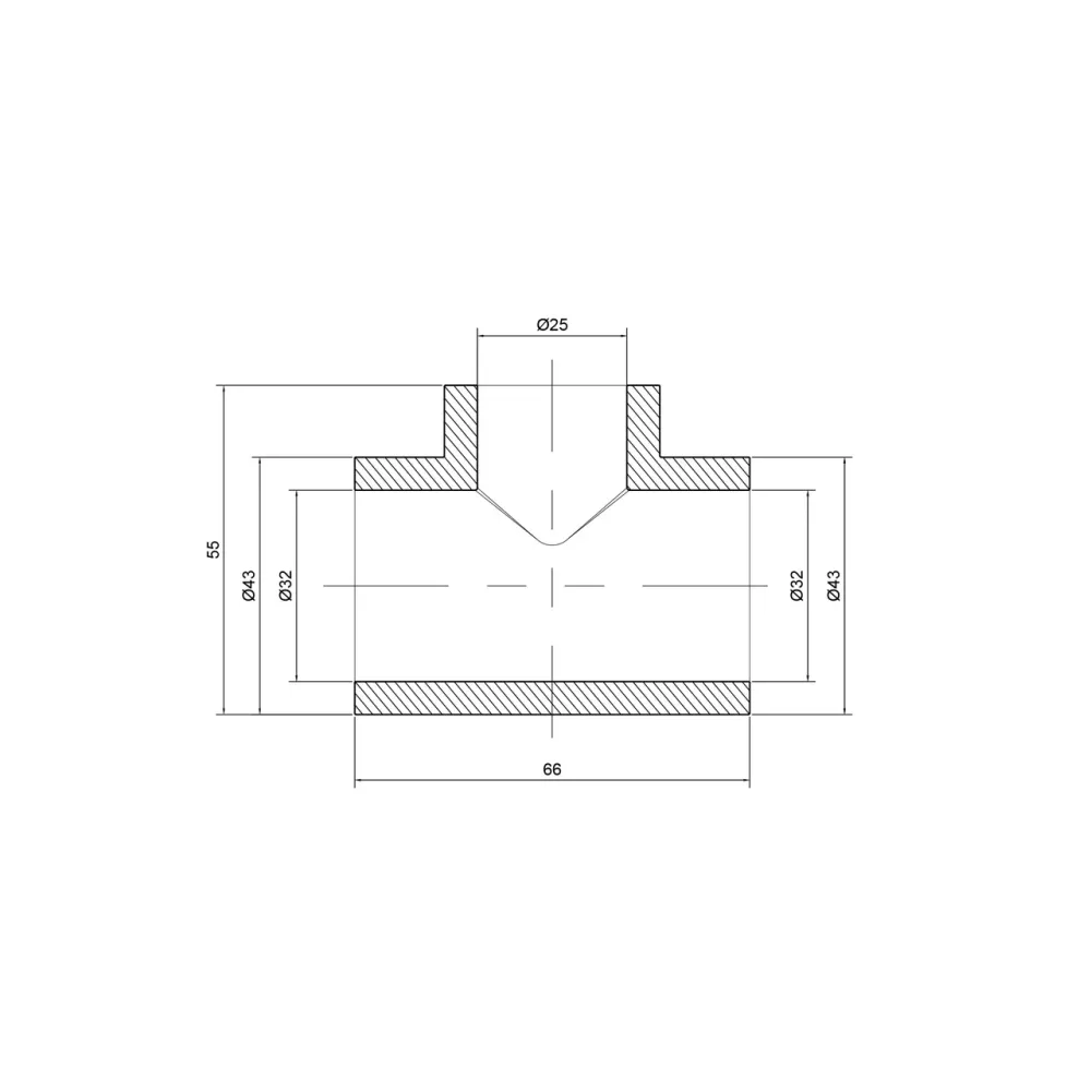 Тройник PPR Thermo Alliance 32х25х32 Київ - фото 5