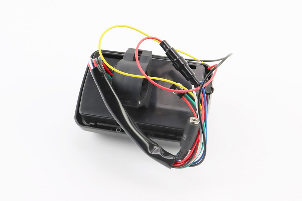 АУДІО-блок з ЖК дисплеєм (МРЗ-USB / SD, FM, пультДУ, сигналізація) + колонки 2шт (чорні "череп") Киев - изображение 2