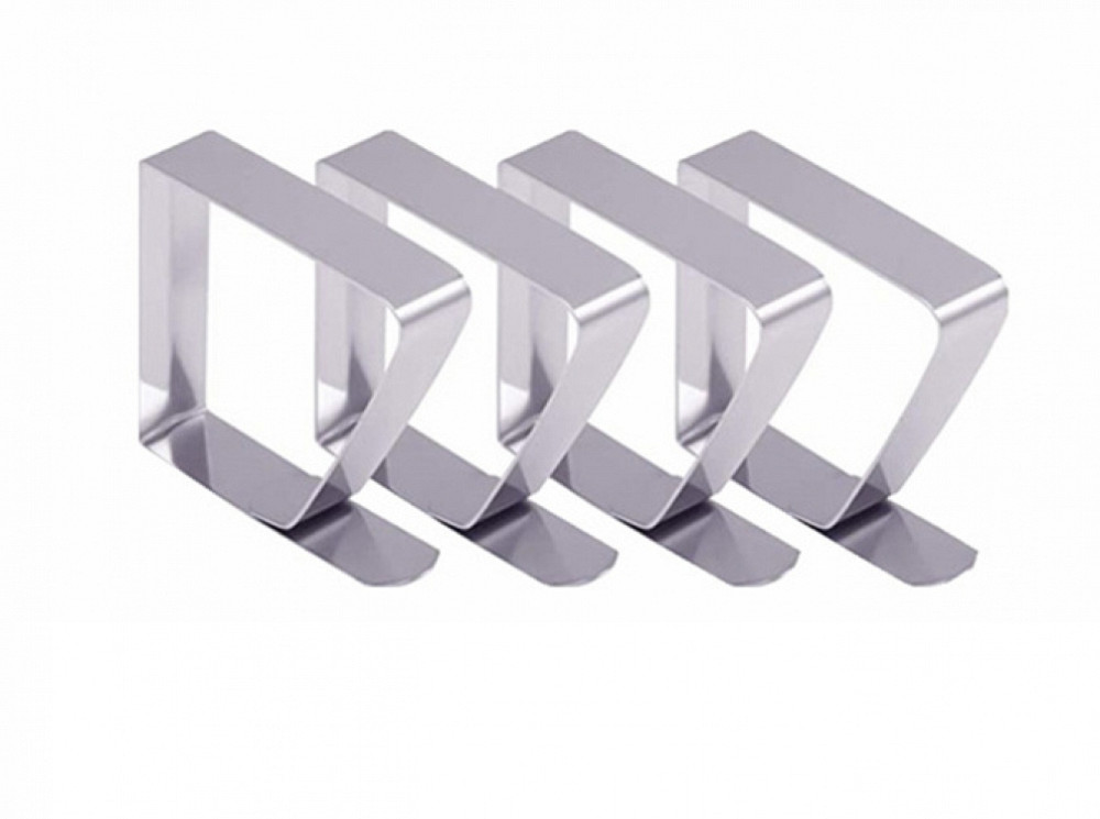 Клипсы для скатерти на стол Металлические (4шт./уп.), фиксатор держатель для скатерти Винница - изображение 2