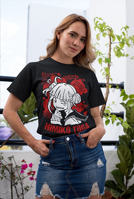 Футболка для хлопчика з аніме принтом Моя геройська академія оверсайз (зріст від 165 до 180) Чорний AnimeJ0535m Дніпро - фото 2