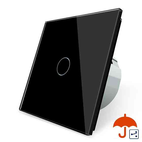 LIVOLO Сенсорний прохідний/перехресний вуличний вимикач Вологозахищений 1 сенсор Livolo чорний Коломыя