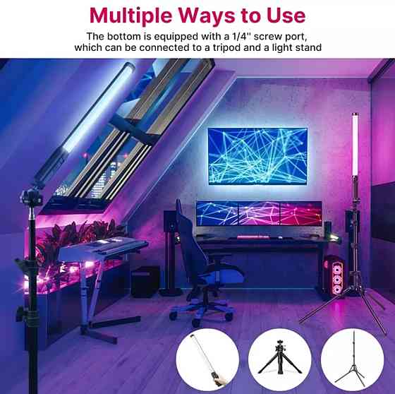 Ulanzi VL119 RGB Кольорова LED-лампа. Відеосвітло. Світлодіодна палиця. Київ