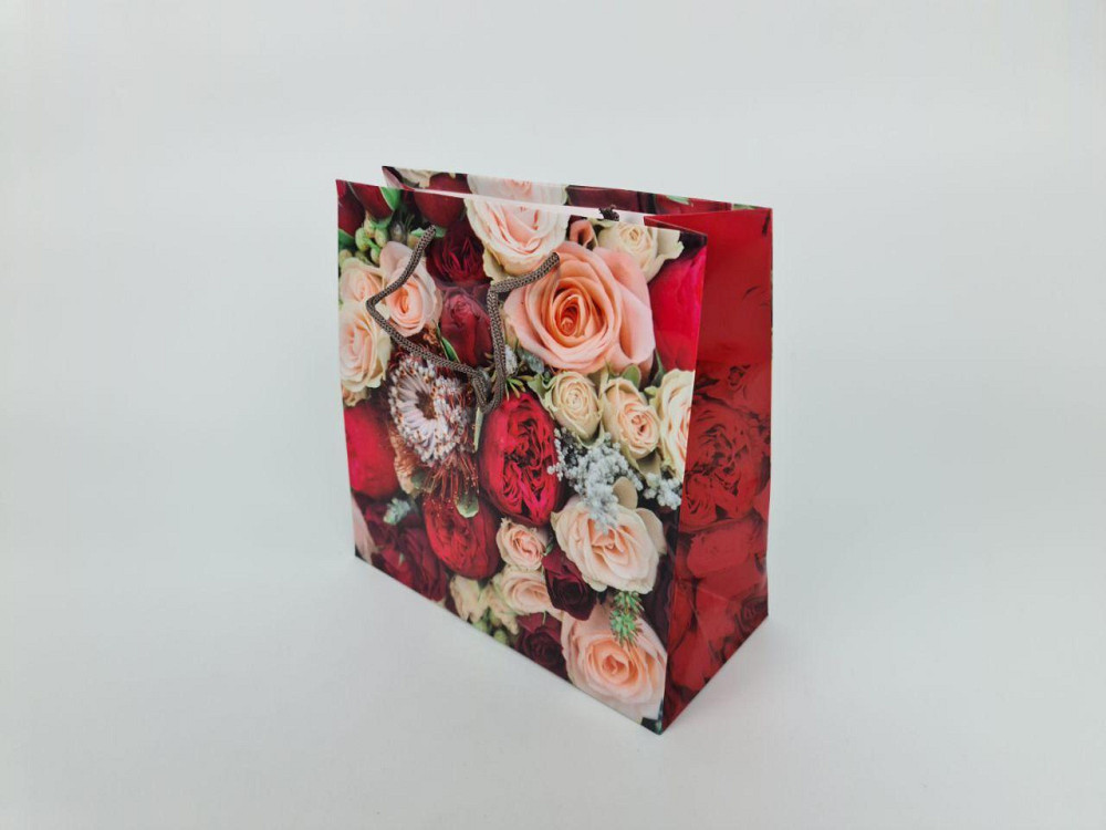 Пакет бумажный подарочный квадратный 23*24*10(артKV-225) (12 шт) Харьков - изображение 2