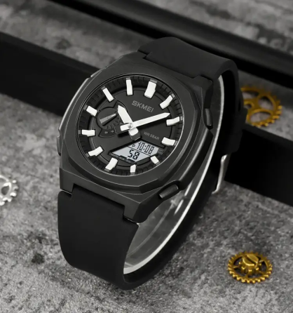 Часы мужские наручные Skmei 2091 (Черный/Белый/Белый) Винница