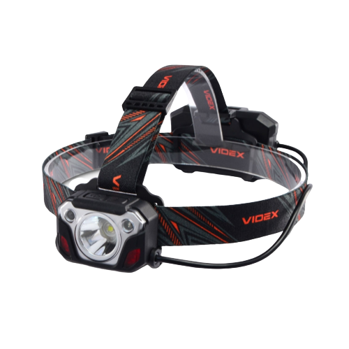 Ліхтарик LED налобний 1400Lm 6500К чорний VLF-H056 Videx Житомир - фото 2