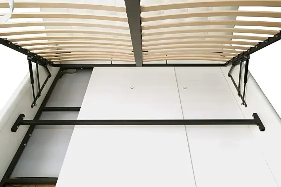 Ліжко Двоспальне London Comfort 160 х 190 см Boom 01 З підйомним механізмом та нішою для білизни Білий Київ