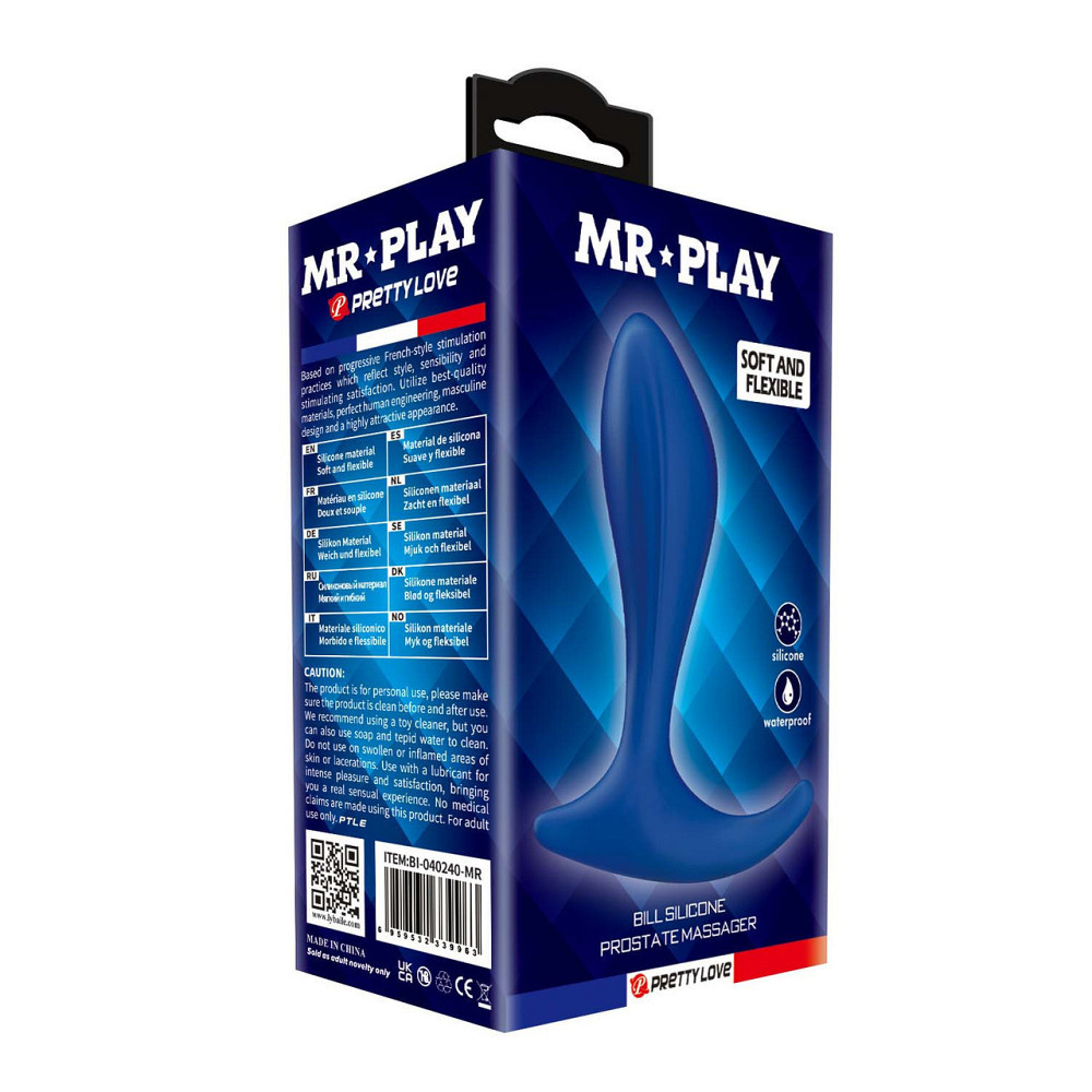 Массажер простаты MR.PLAY - Bill Silicone Prostate Massager, BI-040240-MR Sex Aura Киев - изображение 8