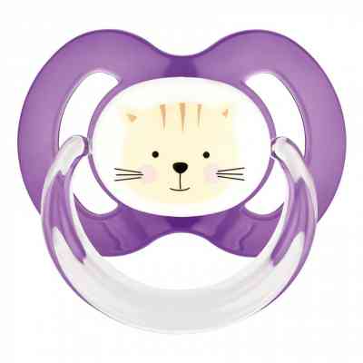 Пустушка Baby-Nova Pets 6-18 міс. рожева/фіолетова 2 шт (3962318) Вінниця