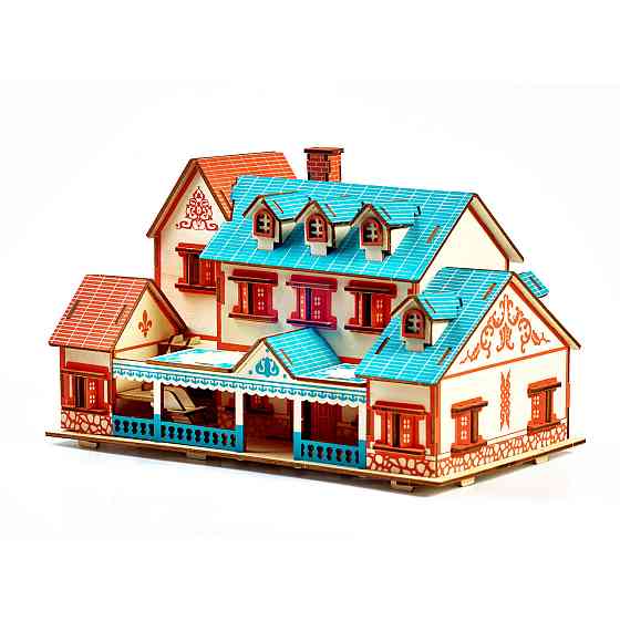 Дерев'яні 3D пазли . Тривимірний конструктор-головоломка 29.3 см * 16.8 см * 18 см Кам'янець-Подільський