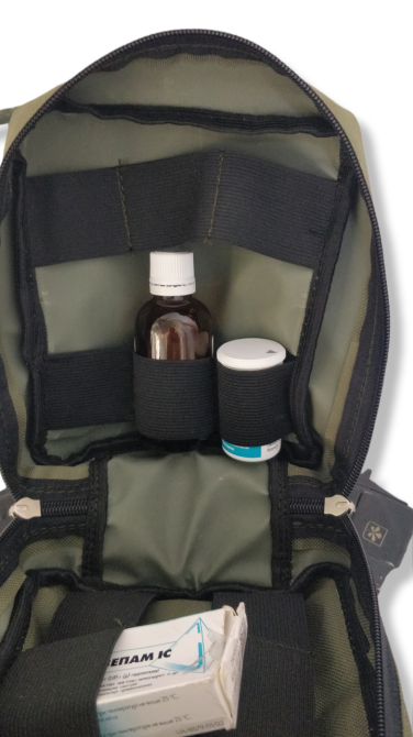 Підсумок універсальний на змійці олива хакі аптечка армійська на блискавці з кріпленням молі Одеса - фото 13