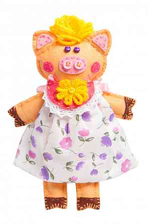 Дитячий набір для творчості "Хрюша" MI-004 шиття м'якої іграшки Вінниця