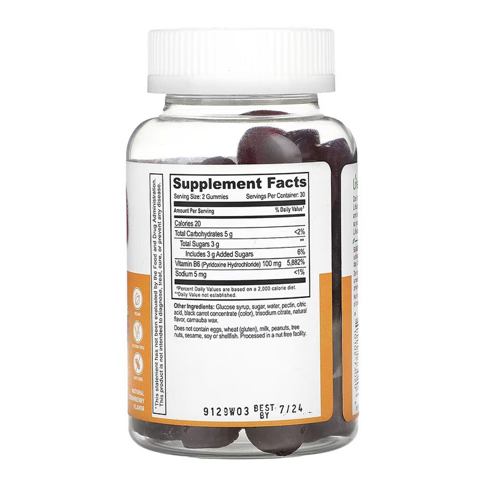Витамин B6 Lifeable Vitamin B6 Adult 60 жев таб клубника Киев - изображение 2