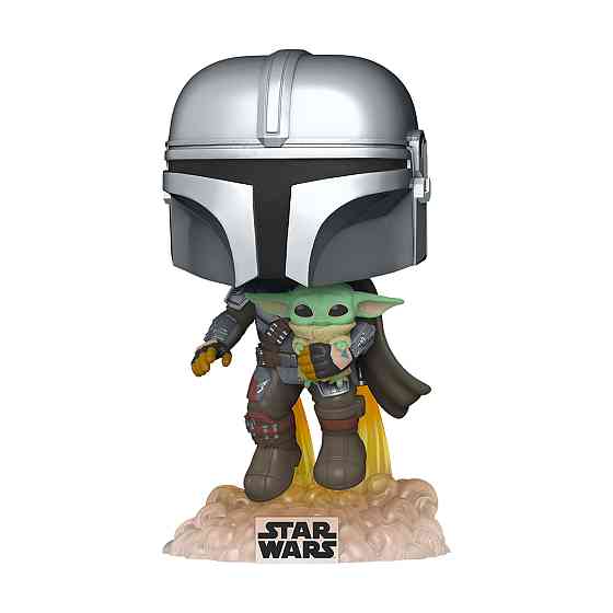 Ігрова фігурка Funko Pop! - Мандалорець, що летить з малюком Днепр