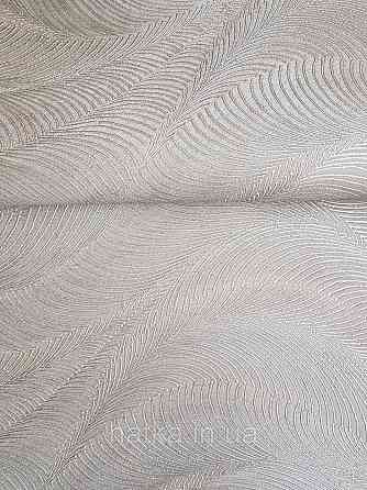 Обои виниловые на флизелиновой основе Rasch Incanto 1.06х10 абстракция волны металлик бежево-серые серебро 3д Киев