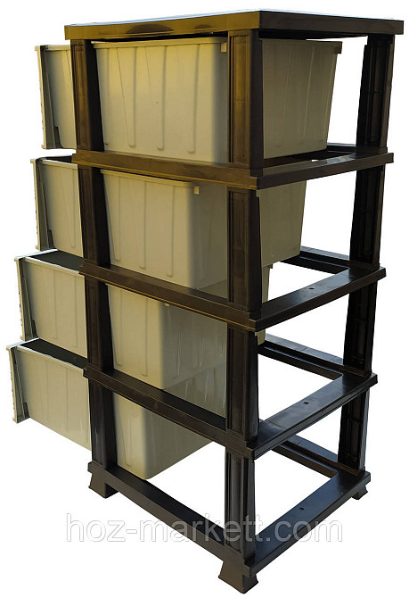 Комод пластиковий тумбочка з малюнком диван сірий Капітон Харків - фото 2