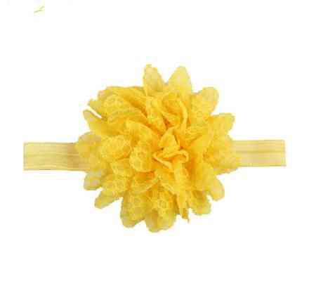 Повязка на голову детская с цветком 40-50 см желтый Киев