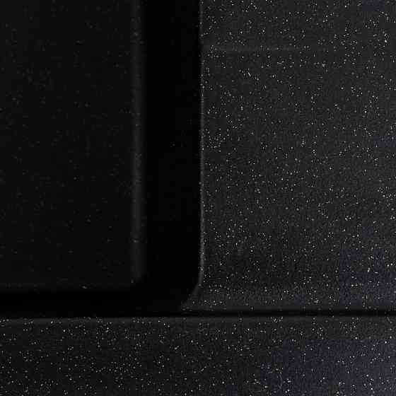 Гранітна мийка для кухні VALESO DIAMOND 8650 матова Чорний металік Коломыя