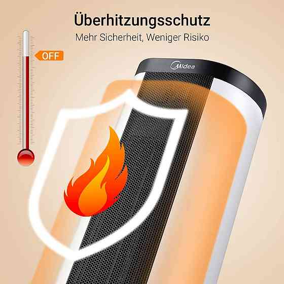 Midea NTH20-17BR Керамічний тепловентилятор 2000 Вт із термостатом Рівне