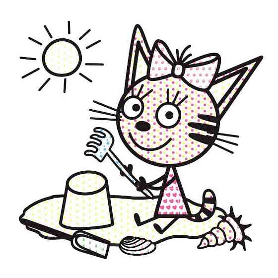 Водяна розмальовка Три Коти. На природі 1370012 Кольоровий Буль Вінниця