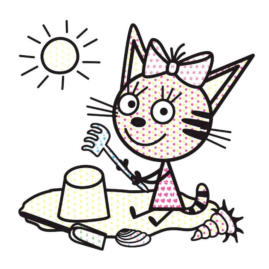 Водяная раскраска Три Кота. На природе 1370012 Цветной Буль Винница - изображение 2