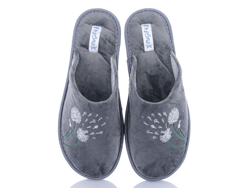 Тапочки жіночі сірий велюр теплі Кульбаба "PaGo" Одеса - фото 7