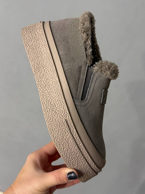 Ботинки женские Hengji 660-6 замшевые кеды на меху бежевые, 41, 25,5 см Киев - изображение 10