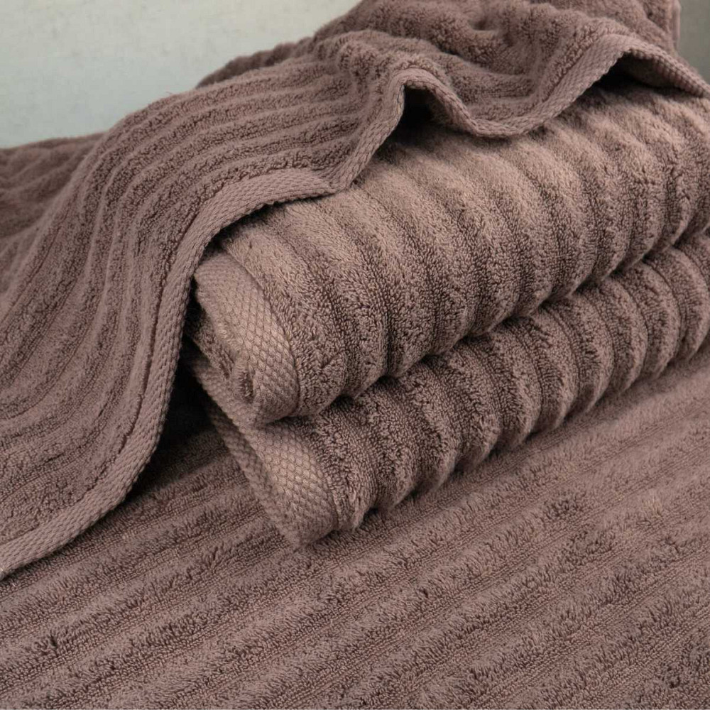 Рушник махровий GM Textile 50x90см Преміум якості Зеро Твіст 550г/м2 (Шоколад) Суми - фото 3