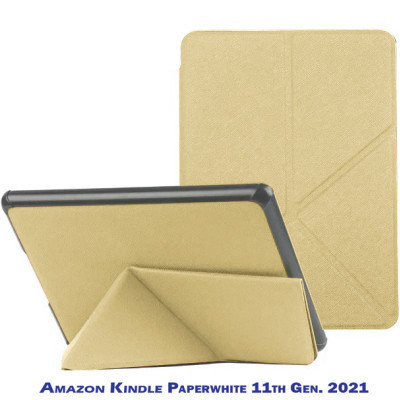 Чехол для электронной книги BeCover Ultra Slim Origami Amazon Kindle Paperwhite 11th Gen. 2021 Gold (711056) Винница - изображение 1